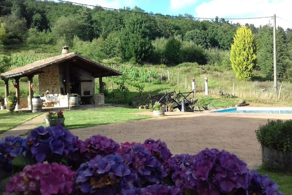 Caserio Vasco Con Piscina Y Barbacoa Orozko Dış mekan fotoğraf