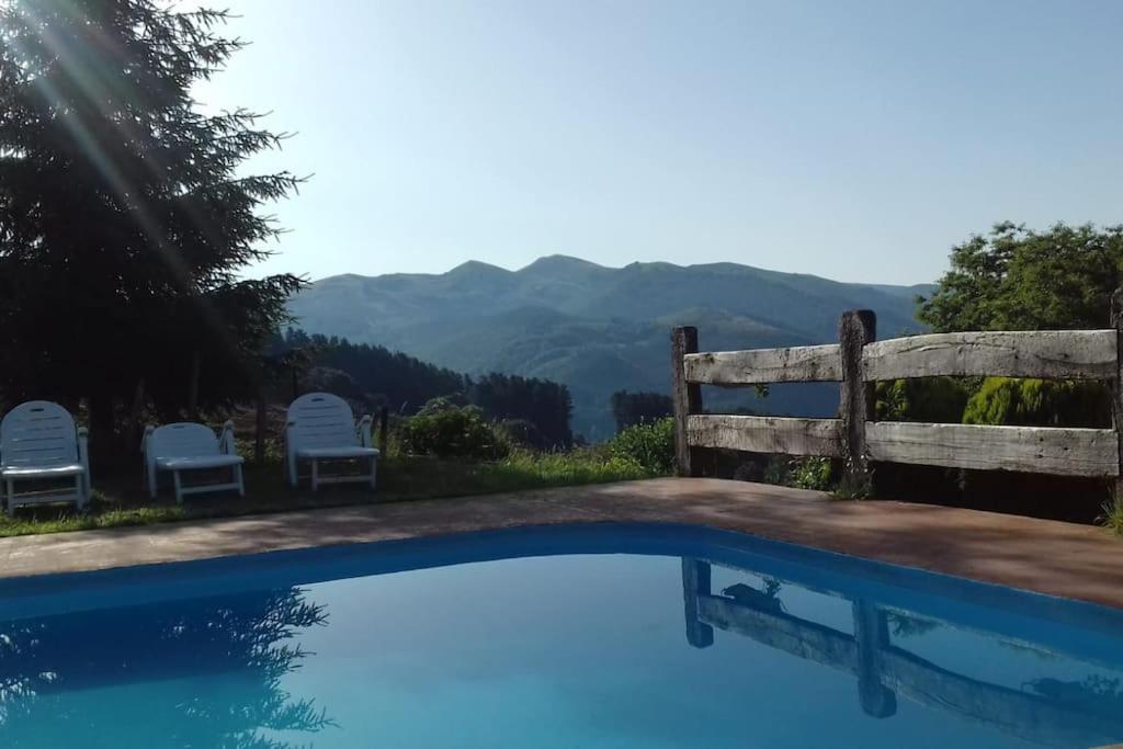 Caserio Vasco Con Piscina Y Barbacoa Orozko Dış mekan fotoğraf